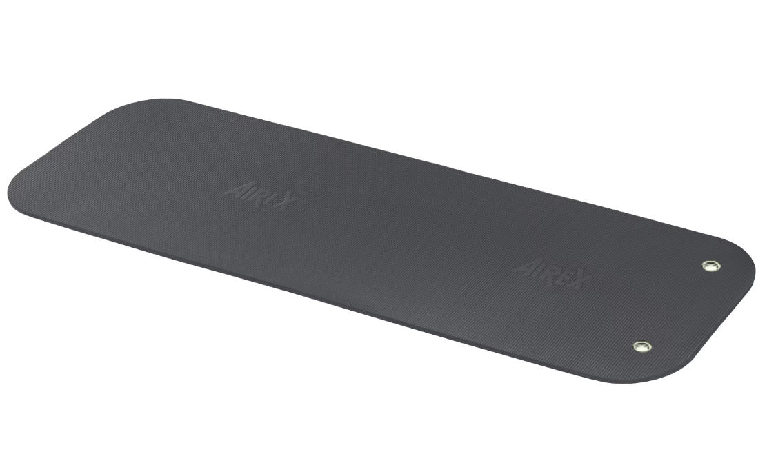 AIREX Coronella 185 Anthracite, Non-Slip Exercise Mat with Eyelets for Physical Therapy