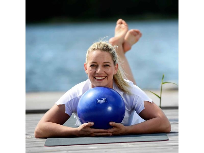 SISSEL Pilates Soft Ball Ø 22 cm bleu