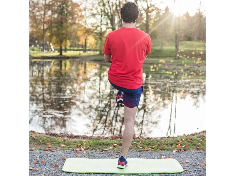 Airex Fitline 140 Kiwi, non-slip exercise mat, for balance training and functional mat training