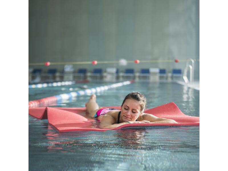 Airex Atlas Exercise Mat, red, buoyant, for water aerobics and aquatic rehabilitation
