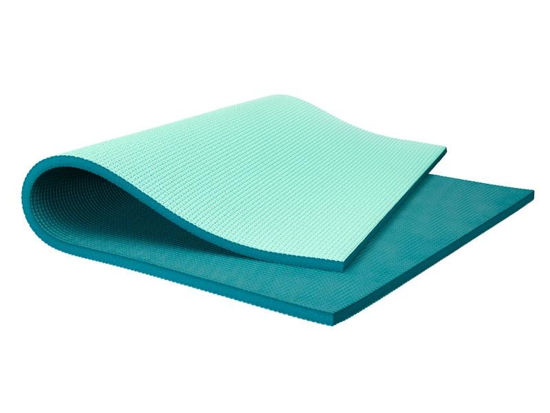 Airex Diana 200 Gymnastics Mat, aqua blue, double-sided, for Pilates mat work and rehabilitation