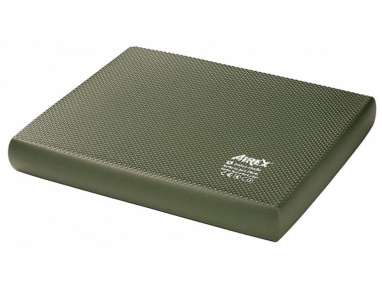 Airex Balance Pad Cloud Olive, balance trainer with a waffle pattern, for physical therapy