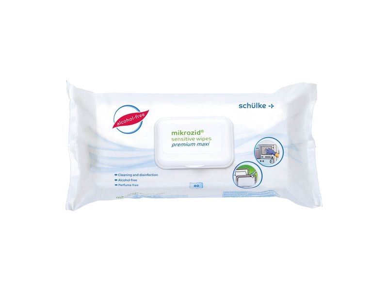 Schülke Mikrozid sensitive wipes premium 80 Tücher, Maxi