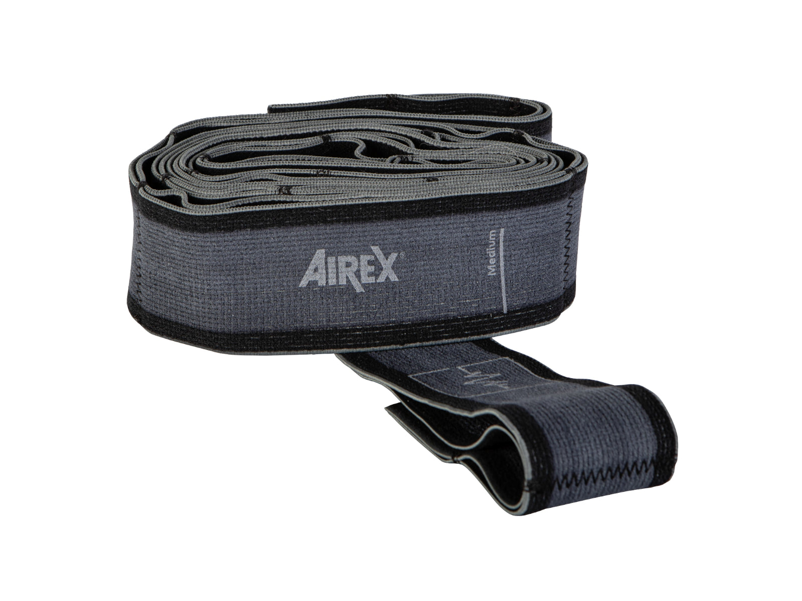 Airex Heartbeat Multi Grip Exercise Band, Medium, Stone Gray—Fitness Band for Strength Training