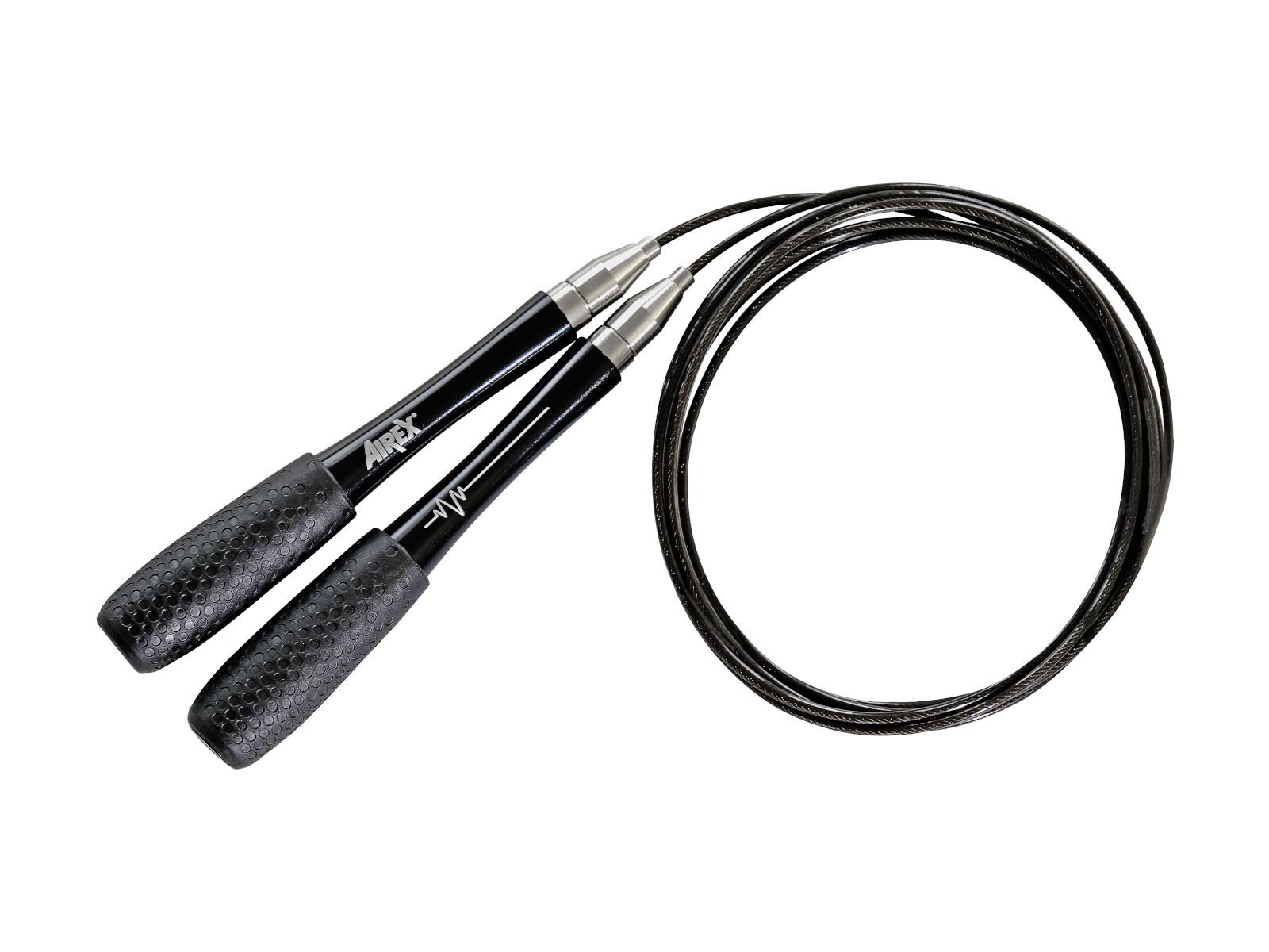 Airex Heartbeat Speed Jump Rope, Black—Fitness Rope for Strength Training and Sports Rehabilitation