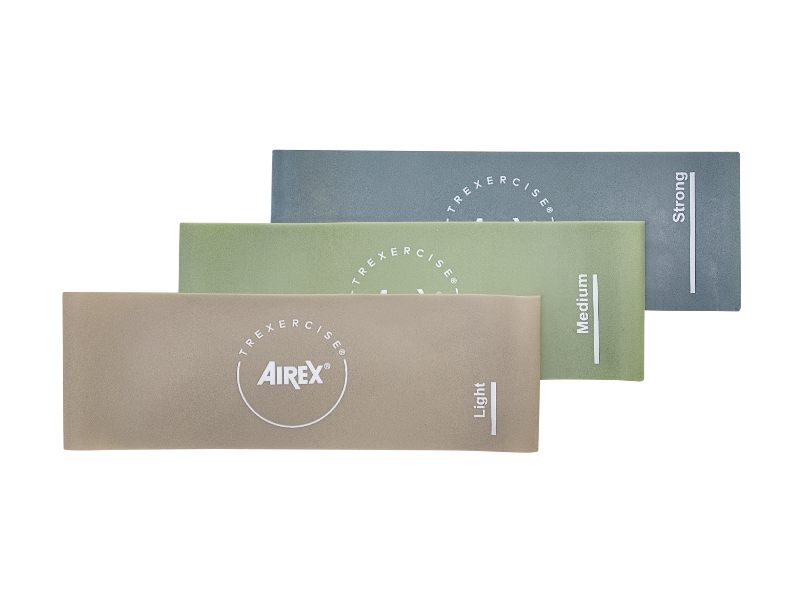 AIREX TrExercise Mini Band Loop Set, 3 resistance levels, for strength and rehabilitation training