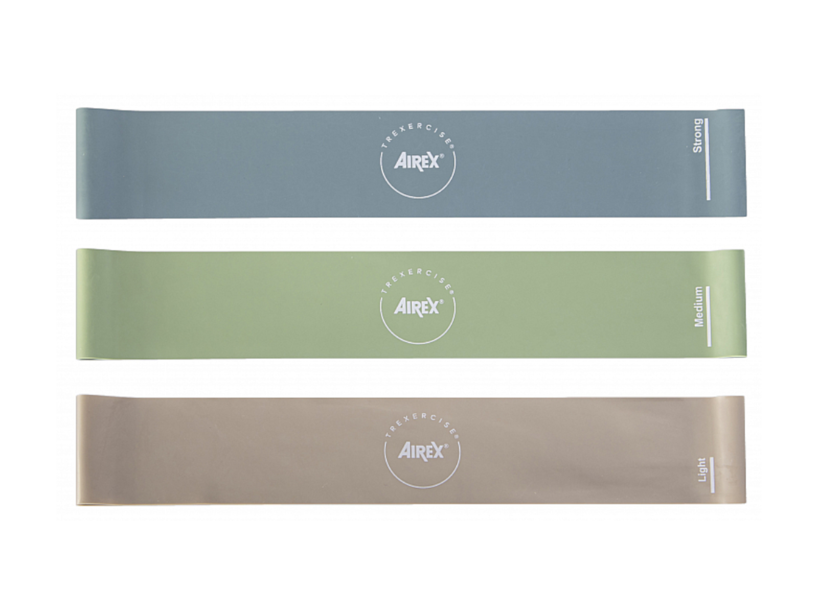 Airex TrExercise Mini Band Loop Set, 3-Piece Set of Resistance Bands, for Strength Training and Rehabilitation