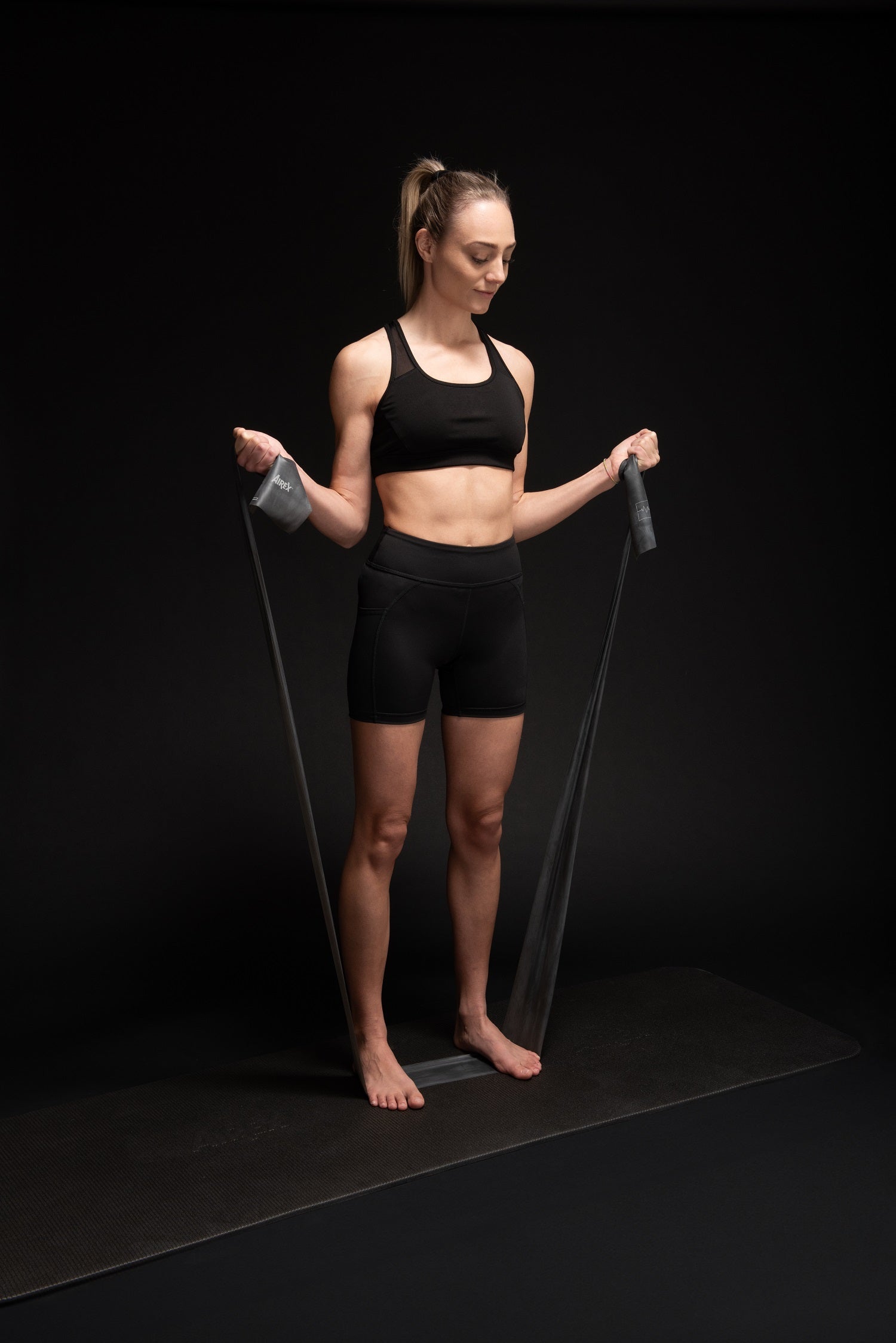 Airex Heartbeat Resistance Band Set, 3 Resistance Levels, for Strength and Rehabilitation Training