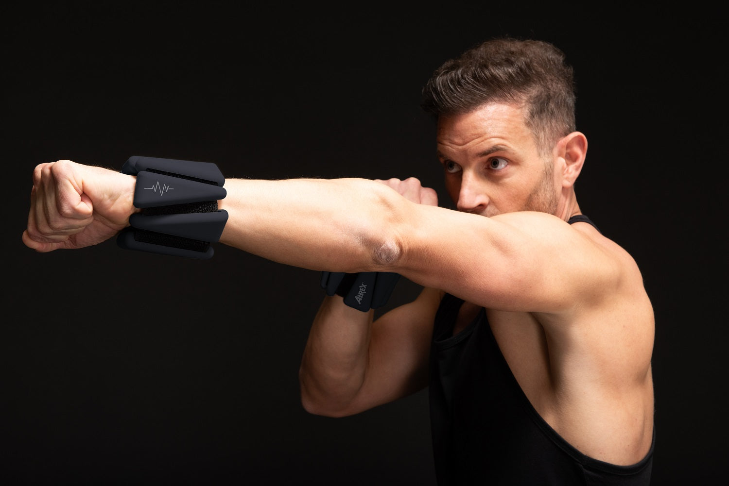 Airex Heartbeat Weight Cuff, Black, for Strength Training and Rehabilitation