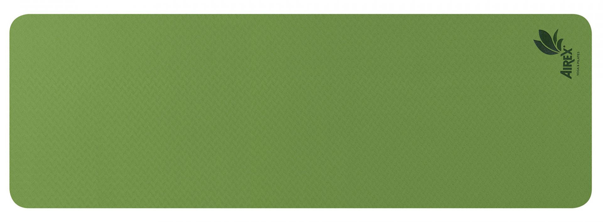 Airex Yoga Eco Pro Mat, green, top view, non-slip exercise mat for yoga and mat training