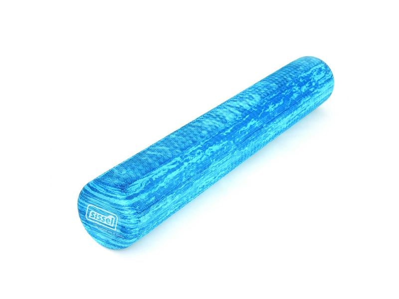 SISSEL Pilates Roller Pro Soft 15 x 90 cm blue marbled
