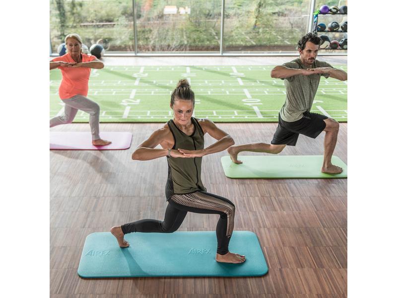 AIREX Fitline 140 Water Blue, Non-Slip Exercise Mat, for Pilates and Mat Workouts