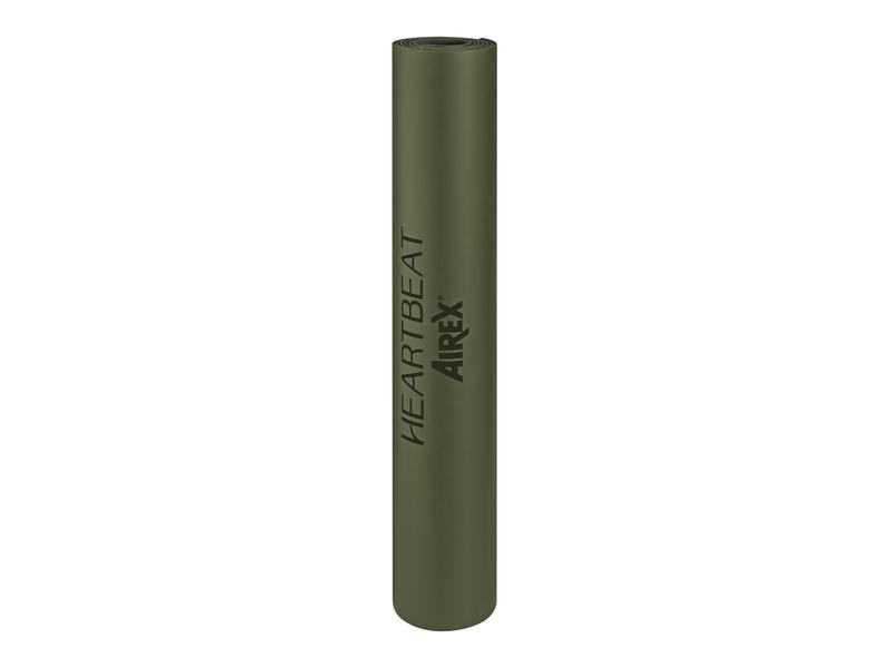 AIREX Heartbeat olive, tapis de yoga pour le Pilates au sol et la kinésithérapie