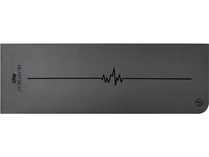 Airex Heartbeat Anthracite, Non-Slip Yoga Mat, for Yoga and Pilates