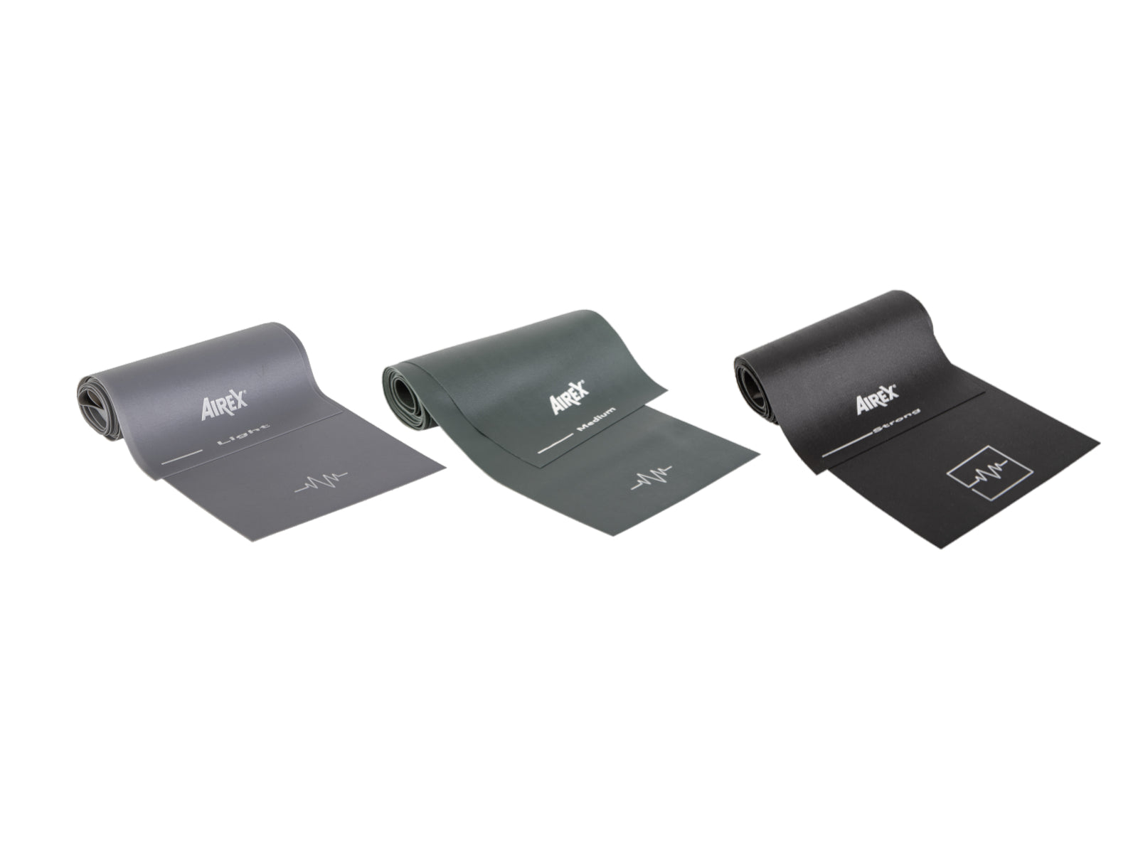 Airex Heartbeat Resistance Band Set, 3 fitness bands with different resistance levels, for rehabilitation