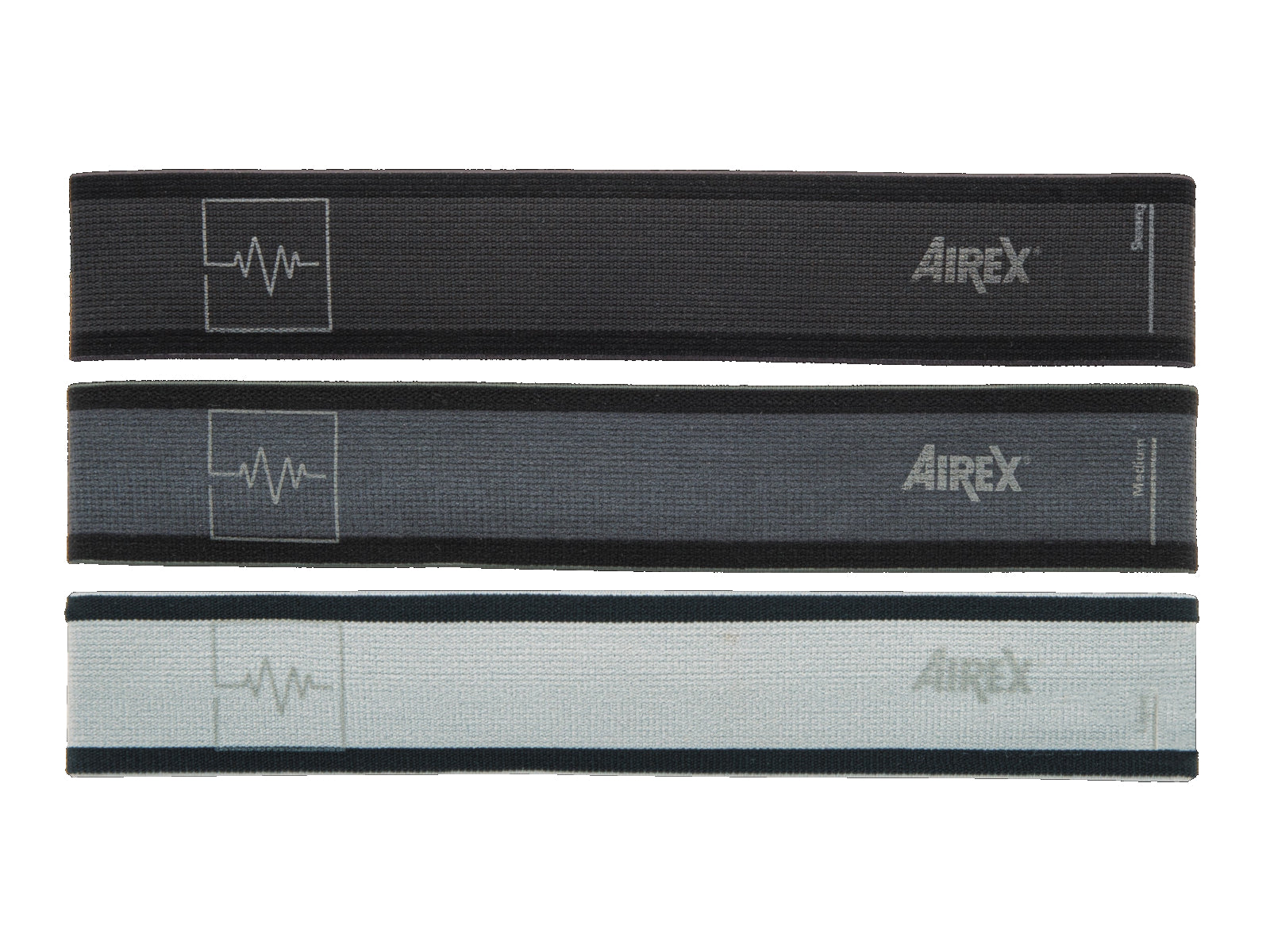 Kit de bandes d'entraînement Airex Heartbeat, 3 niveaux de résistance, musculation et rééducation